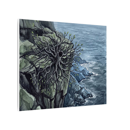 Pine Tree Spring Canvas Art | Japandi Neutral Design