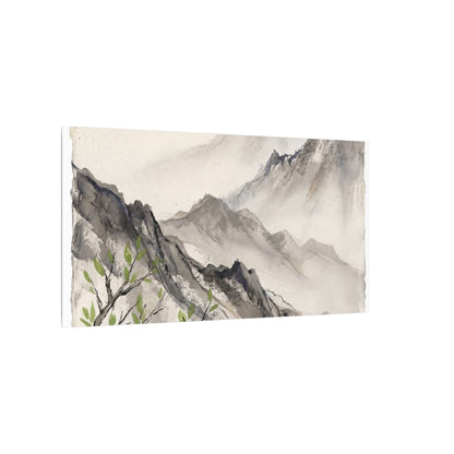Spring Mountain Mist Texture Canvas Art | Warm Decor
