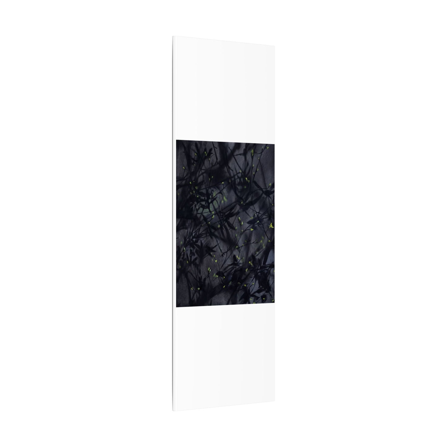 Shadow Play Spring Canvas Art | Dark Japandi Atmospheric Design