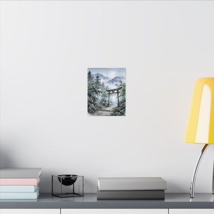 Moonlight Torii Gate Canvas Art - Zen Fukinsei
