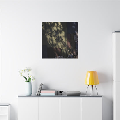 Ma Incense Smoke Canvas Art - Dark Japandi Dark Texture