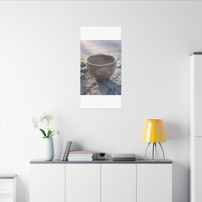 Seijaku Ceramic Bowl Canvas Art - Japandi Japanese Pattern