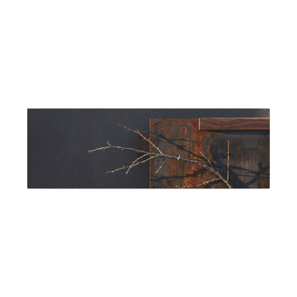 Ma Rust Patina Canvas Art - Dark Japandi Dark Texture