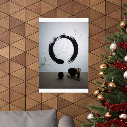 Tea Ceremony Wall Art Print | Spring Zen Enso Art