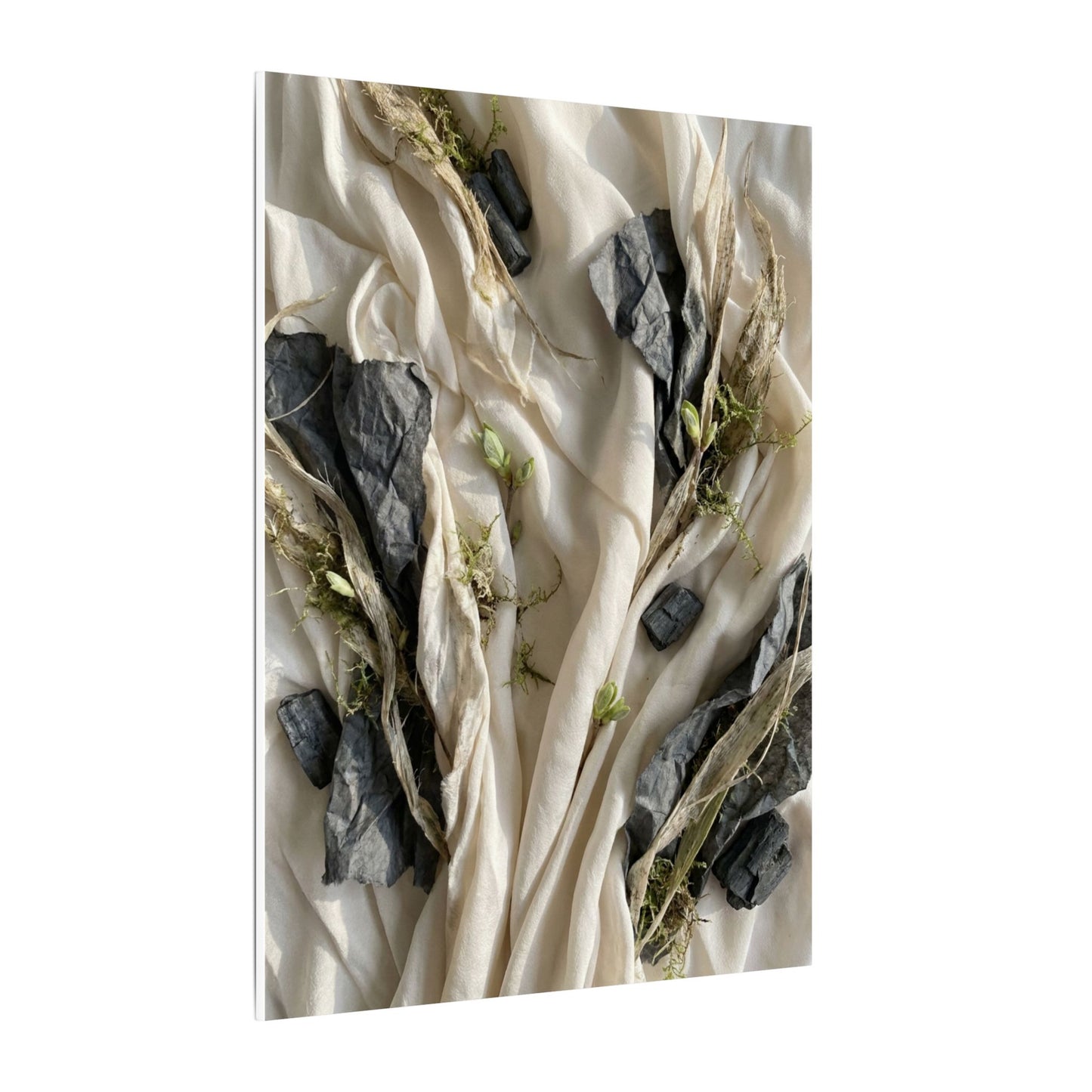 Spring Silk Drape Texture Canvas Art | Warm Decor