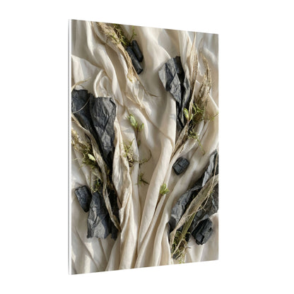 Spring Silk Drape Texture Canvas Art | Warm Decor