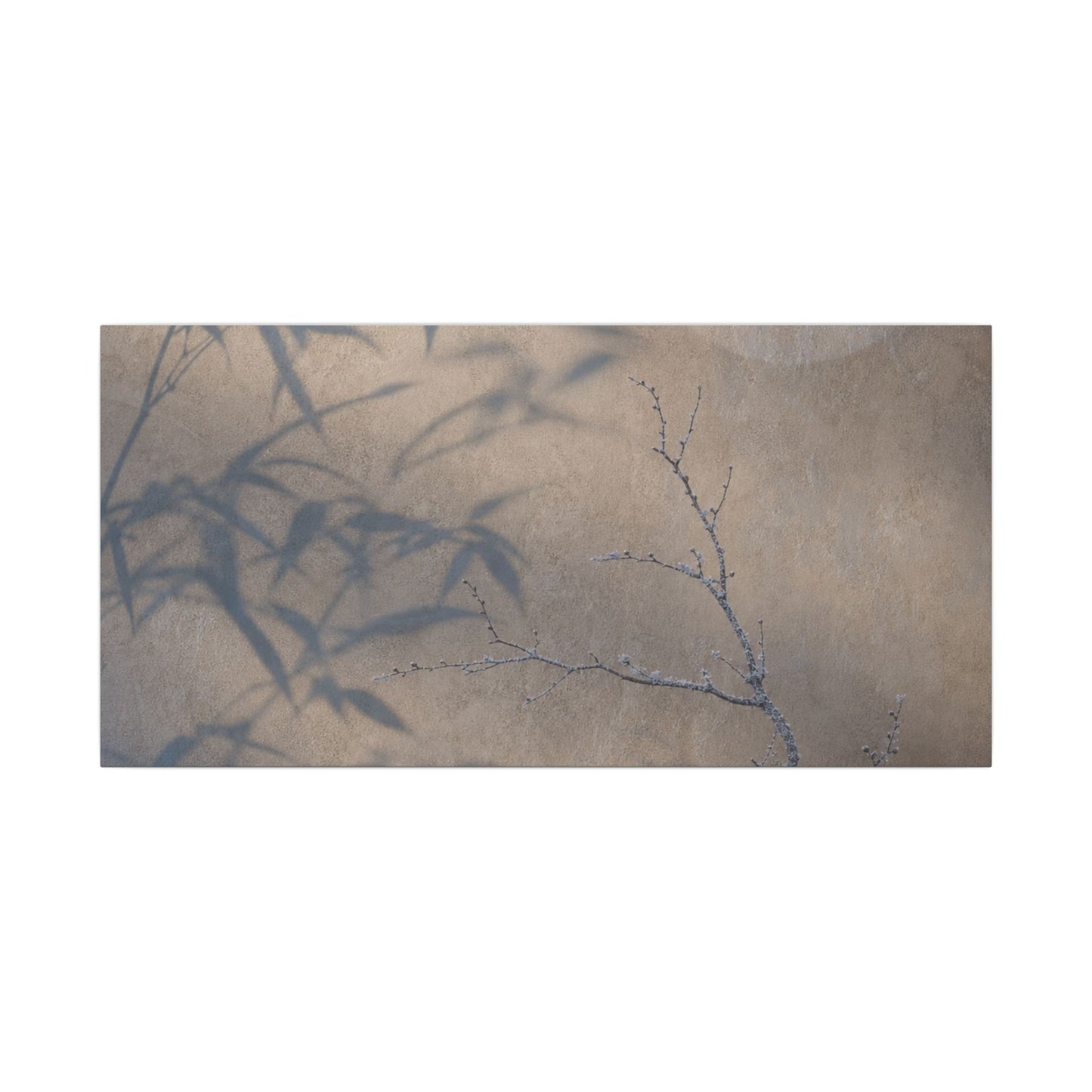 Shadow Play Canvas Art | Winter Japandi Japanese Pattern Art