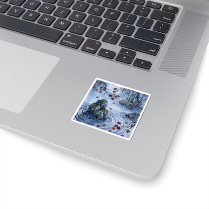 Serene Rock Garden Sticker - Sumi E Zen