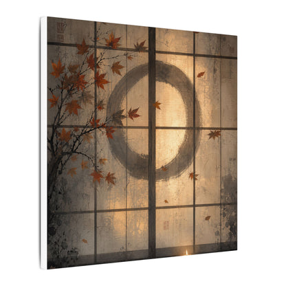 Shoji Screen Texture Canvas Art | Earthy Japandi Art
