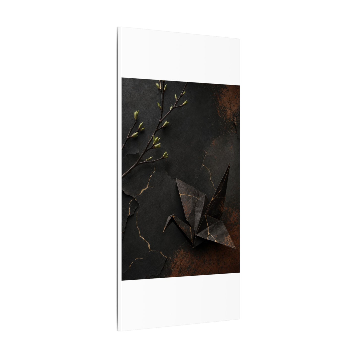 Paper Fold Canvas Art | Spring Kintsugi Broken Beauty Art