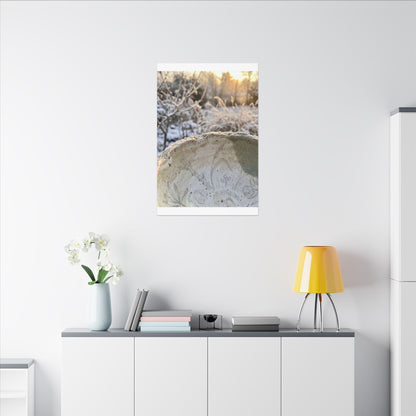 Ceramic Bowl Canvas Art | Winter Japandi Minimal Line Art