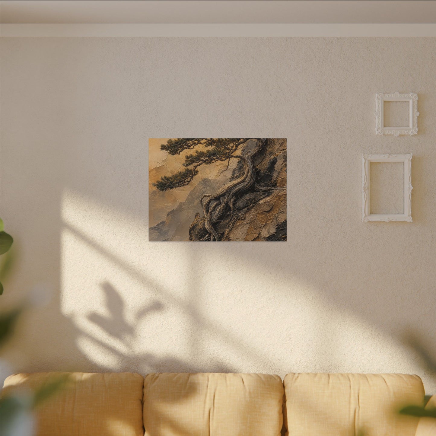 Summer Pine Tree Texture Canvas Art | Cozy Decor