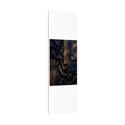 Silk Drape Spring Canvas Art | Dark Japandi Moody Design