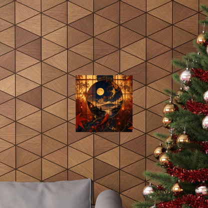 Resilient Shoji Screen Wall Art Print - Gold Vein Kintsugi
