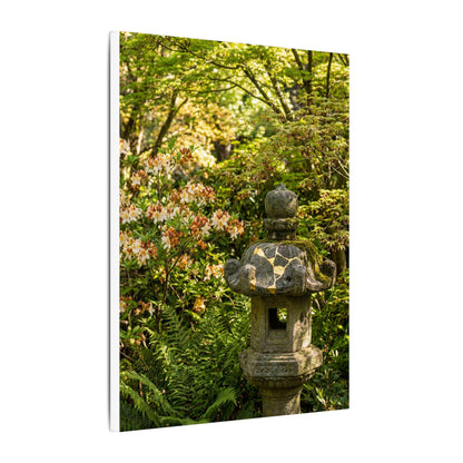 Spring Stone Lantern Gold Repair Canvas Art | Beautiful Decor
