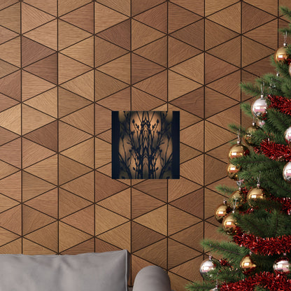 Golden Hour Shadow Play Wall Art Print - Dark Japandi Seijaku