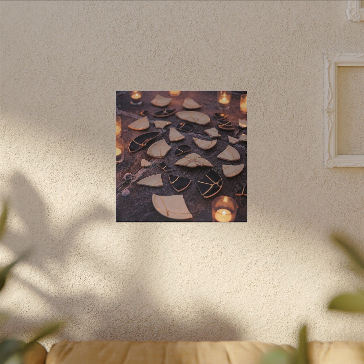 Winter Broken Pottery Broken Beauty Canvas Art | Beautiful Decor