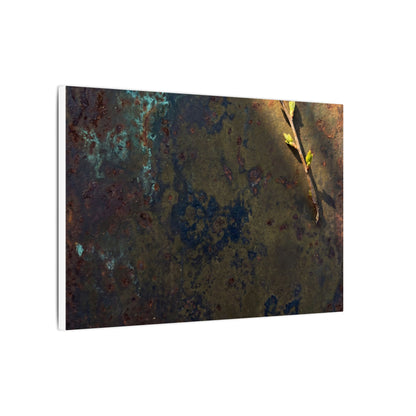 Golden Hour Rust Patina Canvas Art - Dark Japandi Ma
