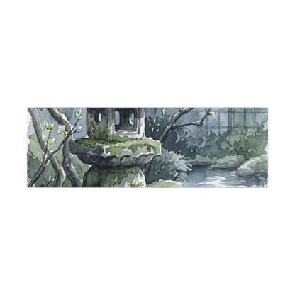 Moonlight Stone Lantern Canvas Art - Japandi Seijaku