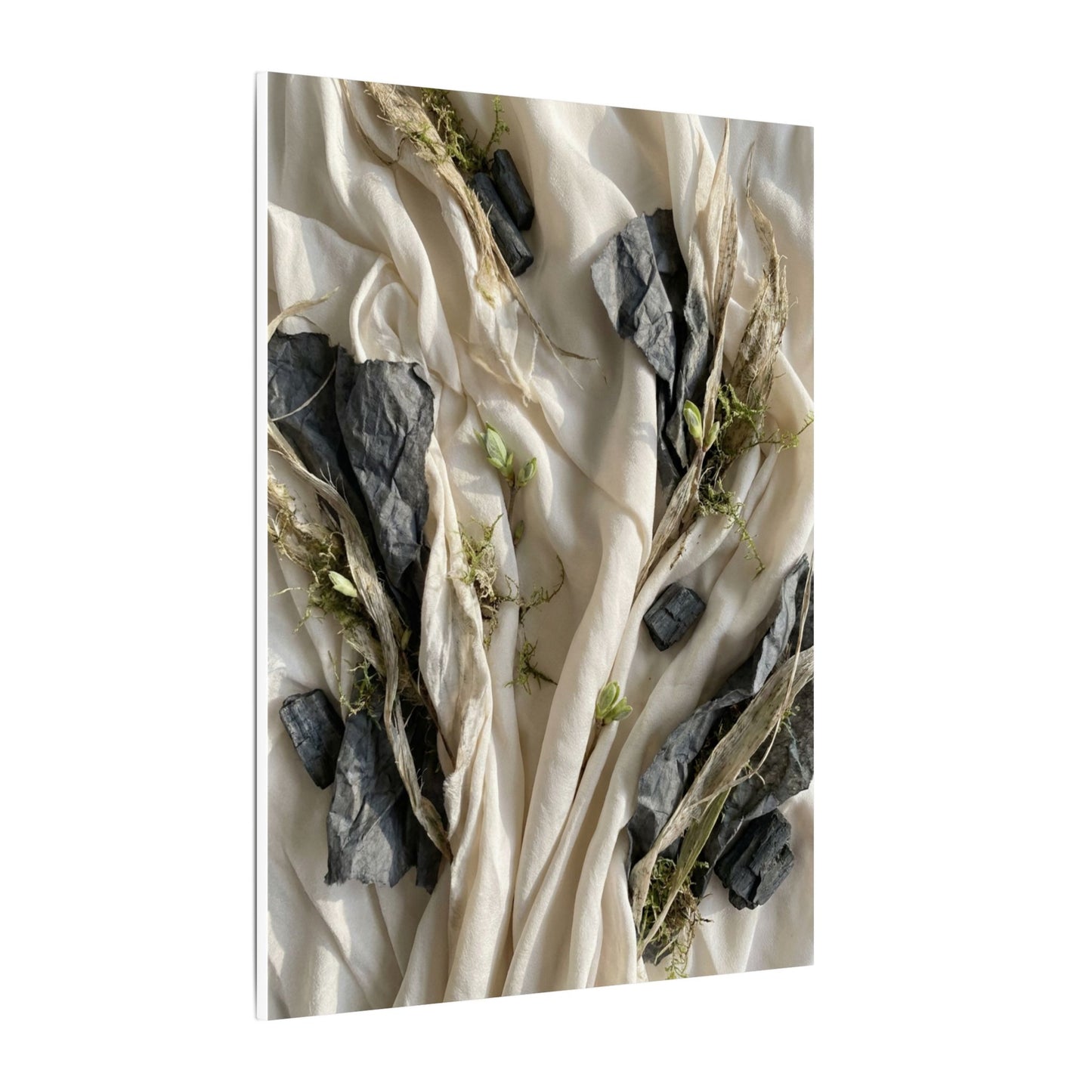 Spring Silk Drape Texture Canvas Art | Warm Decor