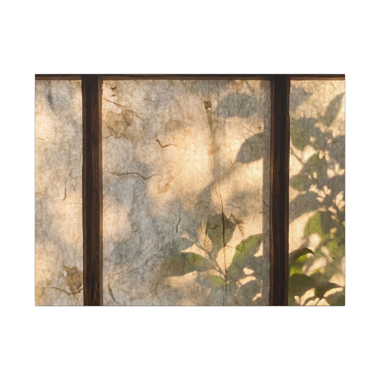 Golden Hour Shoji Screen Canvas Art - Japandi Mono No Aware