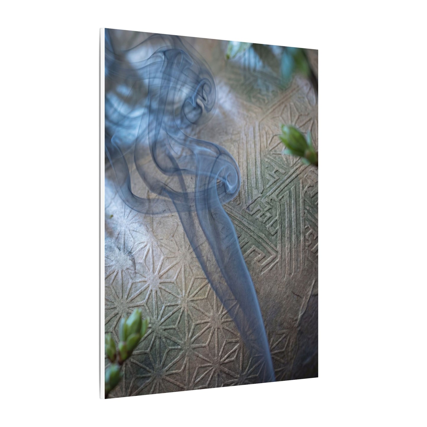Spring Incense Smoke Japanese Pattern Canvas Art | Neutral Decor
