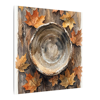 Ma Ceramic Bowl Canvas Art - Japandi Watercolor