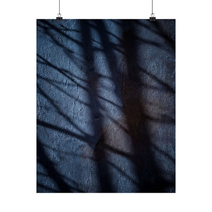Mono No Aware Shadow Play Wall Art Print - Dark Japandi Moody Minimal Art Print