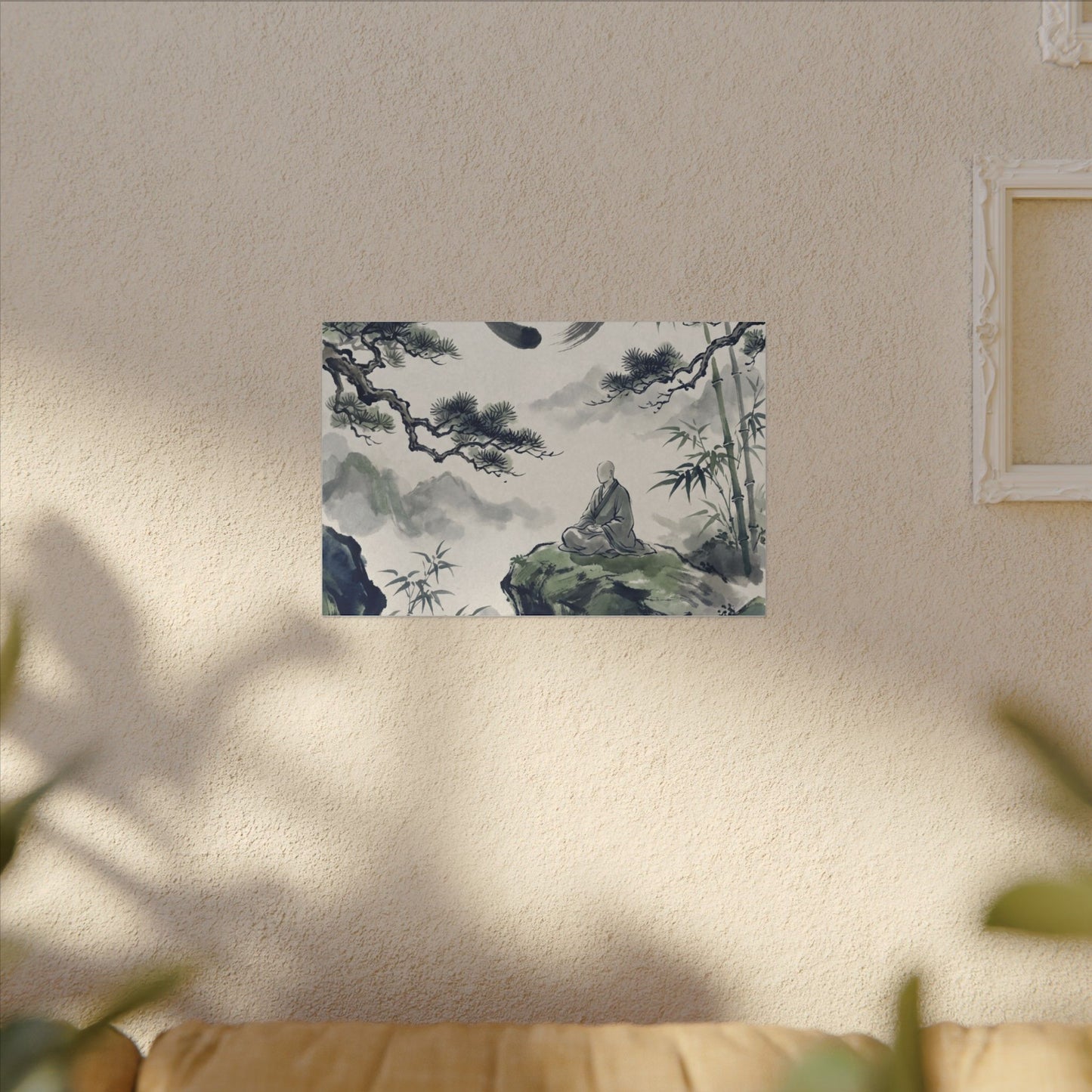 Zen Sumi-e Canvas Art