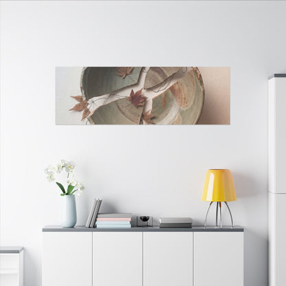 Dawn Ceramic Bowl Canvas Art - Japandi Fukinsei