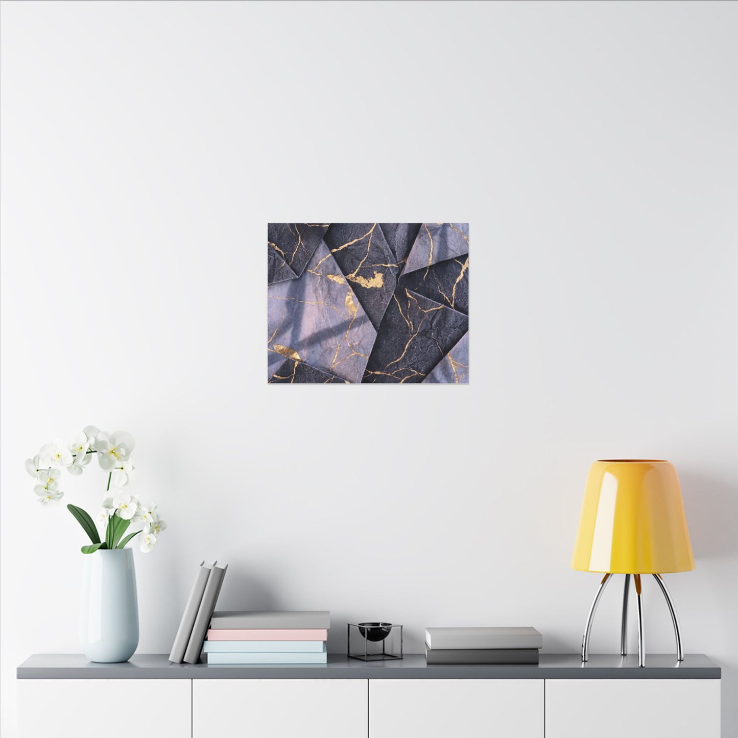 Seijaku Paper Fold Canvas Art - Kintsugi Gold Vein