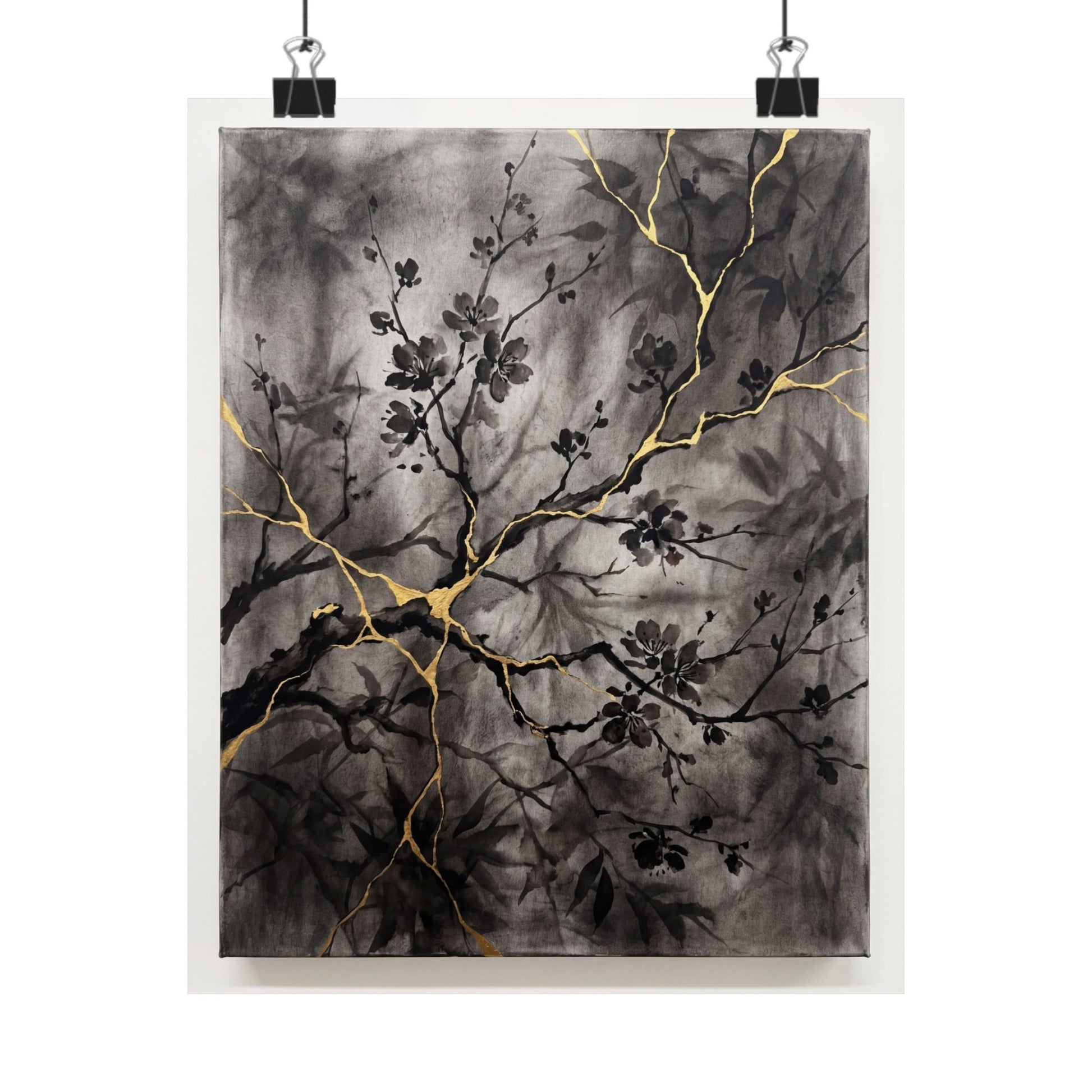 Cherry Blossom Summer Wall Art Print | Kintsugi Beautiful Design Art Print