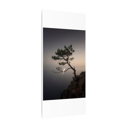 Dawn Pine Tree Canvas Art - Dark Japandi Datsuzoku