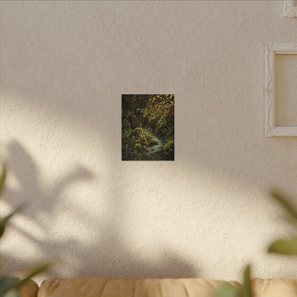 Golden Hour Silk Drape Canvas Art - Dark Japandi Datsuzoku