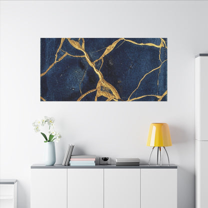 Kintsugi Crackle Canvas Art