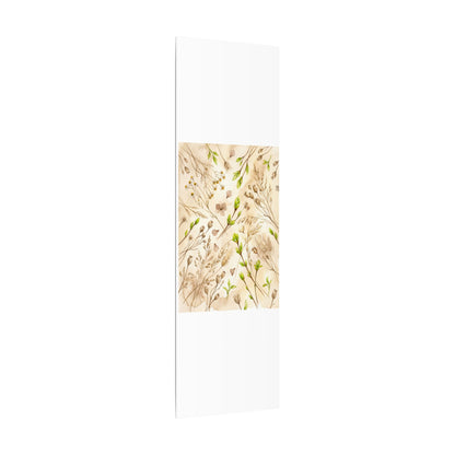 Spring Dried Flowers Watercolor Canvas Art | Earthy Decor