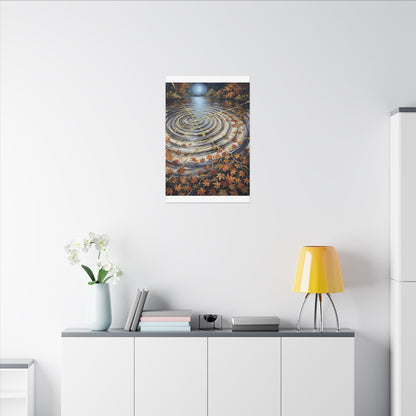 Moonlight Water Ripple Canvas Art - Kintsugi Fukinsei