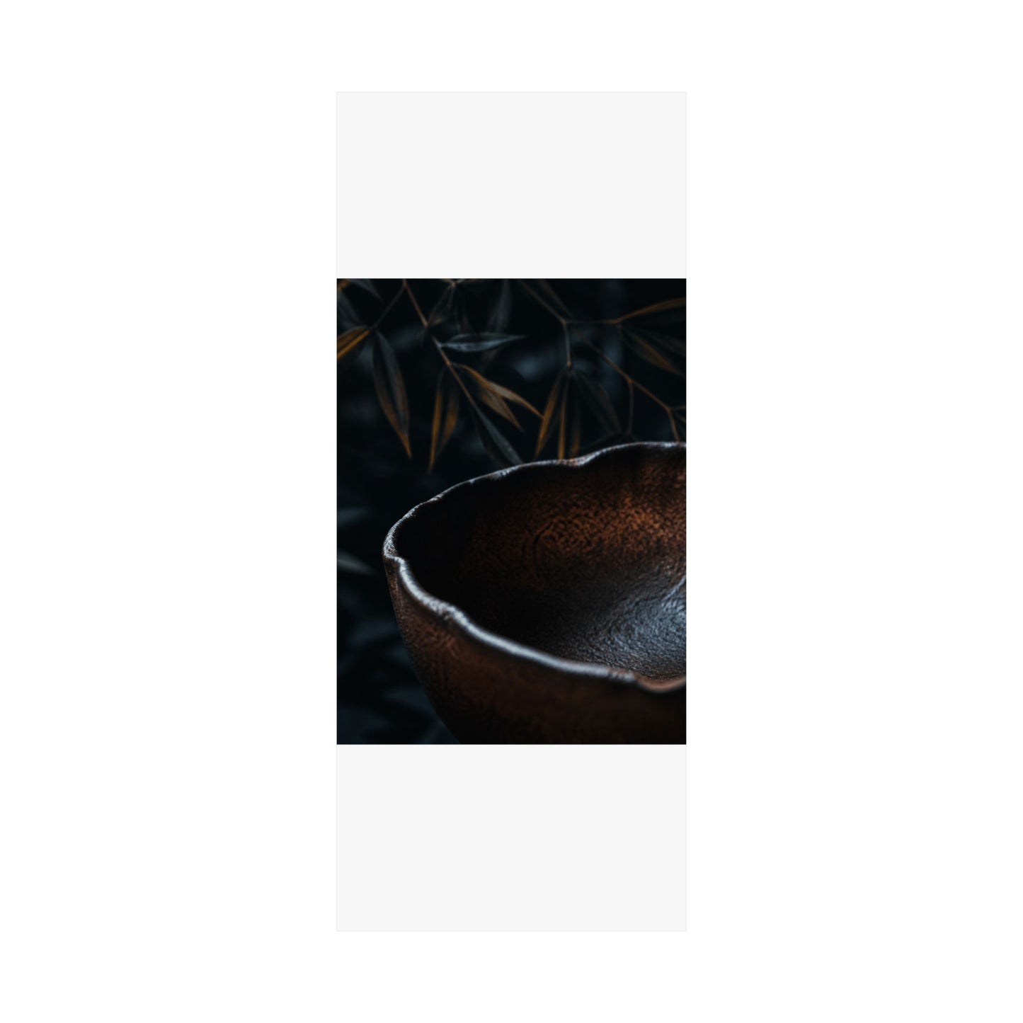 Moonlight Ceramic Bowl Wall Art Print - Dark Japandi Kanso