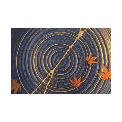 Water Ripple Gold Repair Canvas Art | Healing Kintsugi Art Art Print