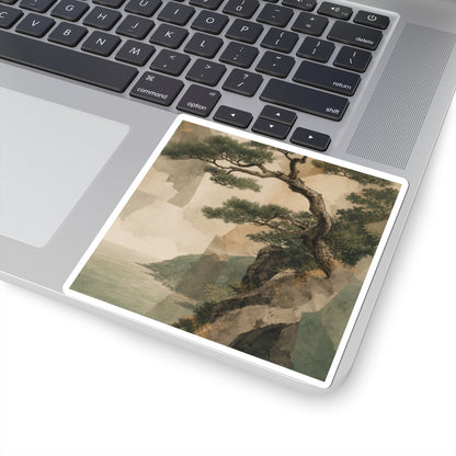 Pine Tree Summer Sticker | Japandi Cozy Design