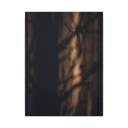 Winter Shadow Play Moody Minimal Canvas Art | Luxurious Decor