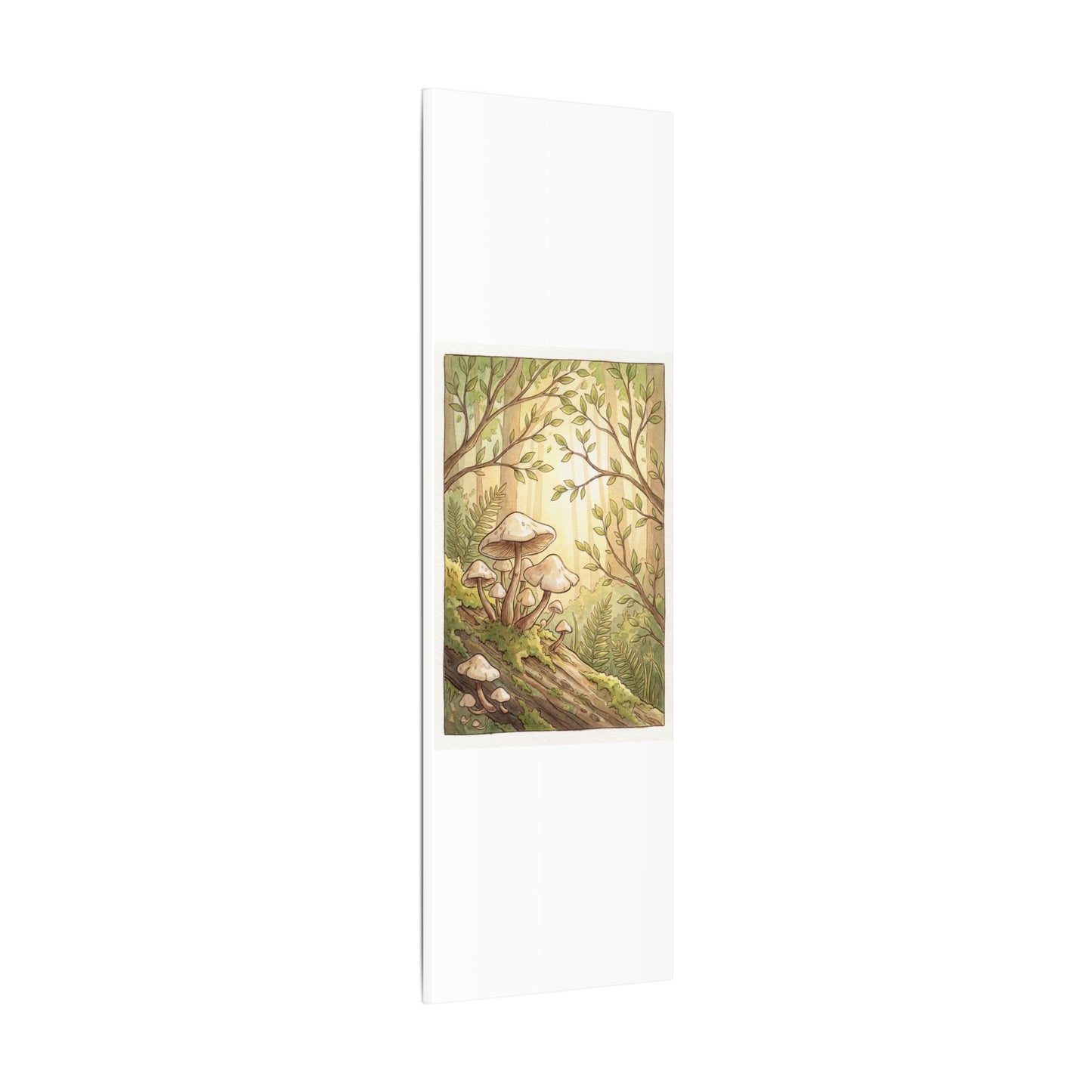Spring Wild Mushrooms Mushroom Illustration Canvas Art | Cozy Decor