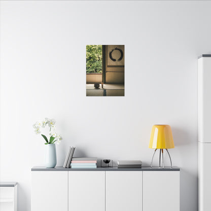 Tea Ceremony Enso Canvas Art | Serene Zen Art