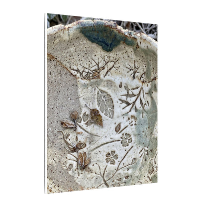 Ceramic Bowl Winter Canvas Art | Japandi Earthy Design