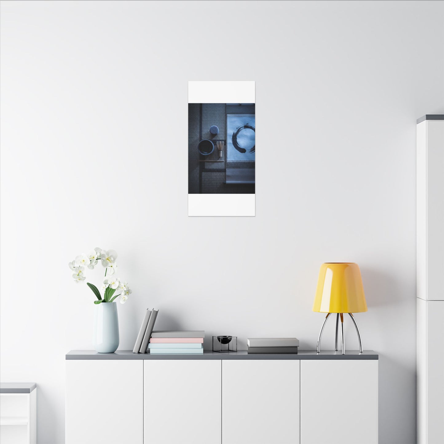 Tea Ceremony Enso Canvas Art | Calm Zen Art