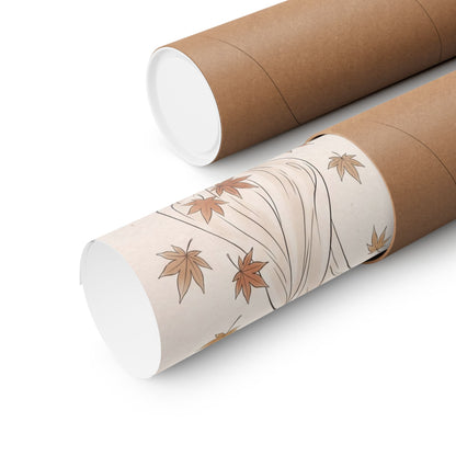 Silk Drape Minimal Line Wall Art Print | Elegant Japandi Art