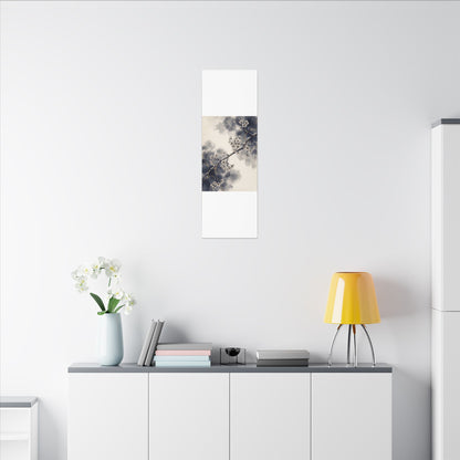 Ma Cherry Blossom Canvas Art - Kintsugi Gold Vein