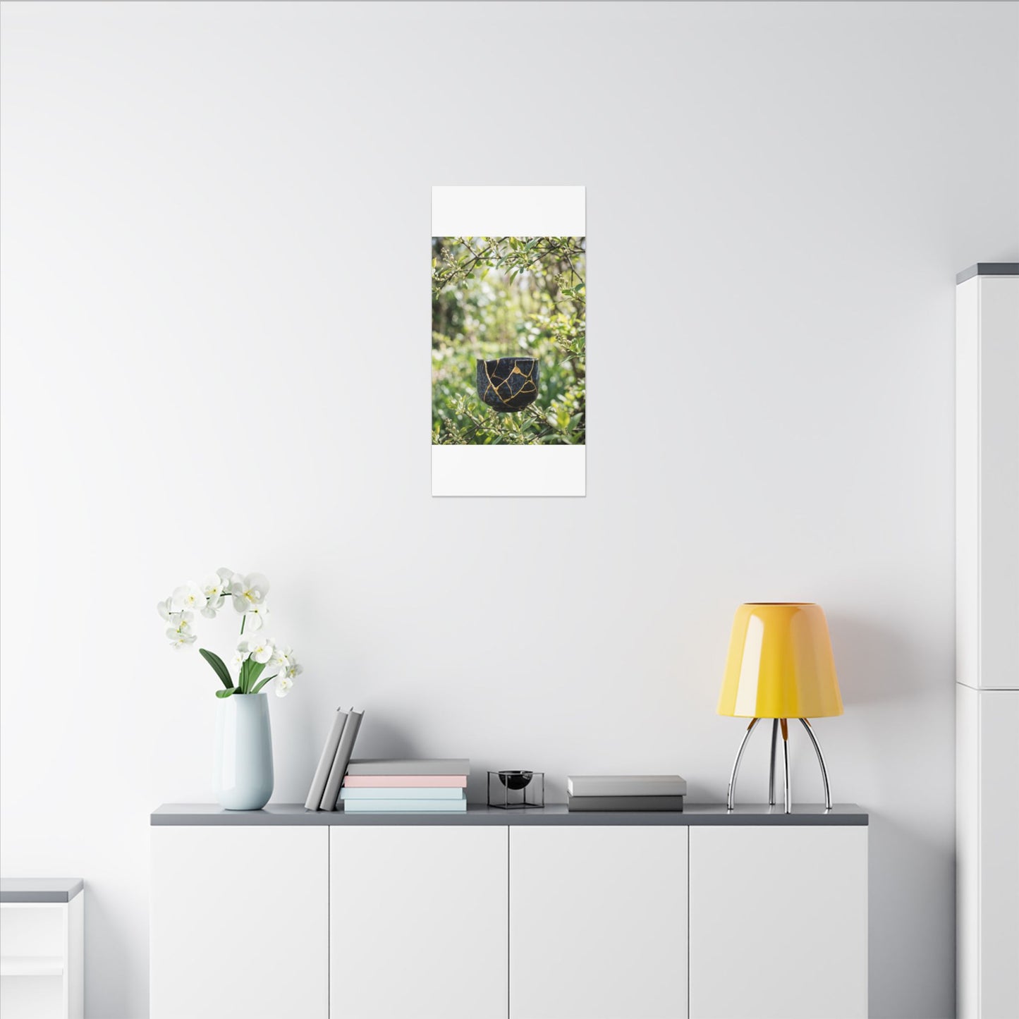 Kintsugi Broken Pottery in Dappled | Broken Beauty Canvas Art