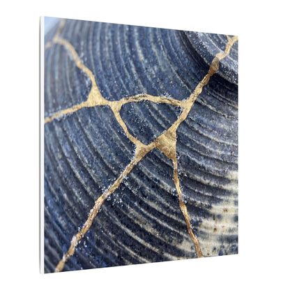 Shibui Water Ripple Canvas Art - Kintsugi Gold Repair