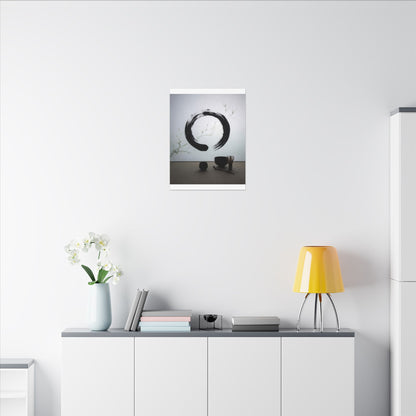 Tea Ceremony Enso Canvas Art | Peaceful Zen Art